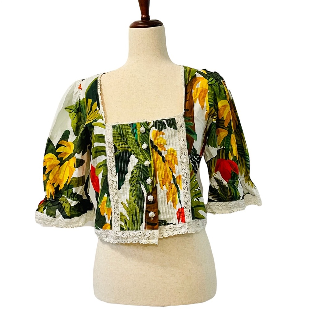Farm Rio White Cocoa Forest Blouse - Picture 2 of 16